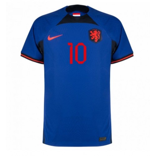 Maillot de foot Pays-Bas Memphis Depay #10 Extérieur Monde 2022 Manches Courte